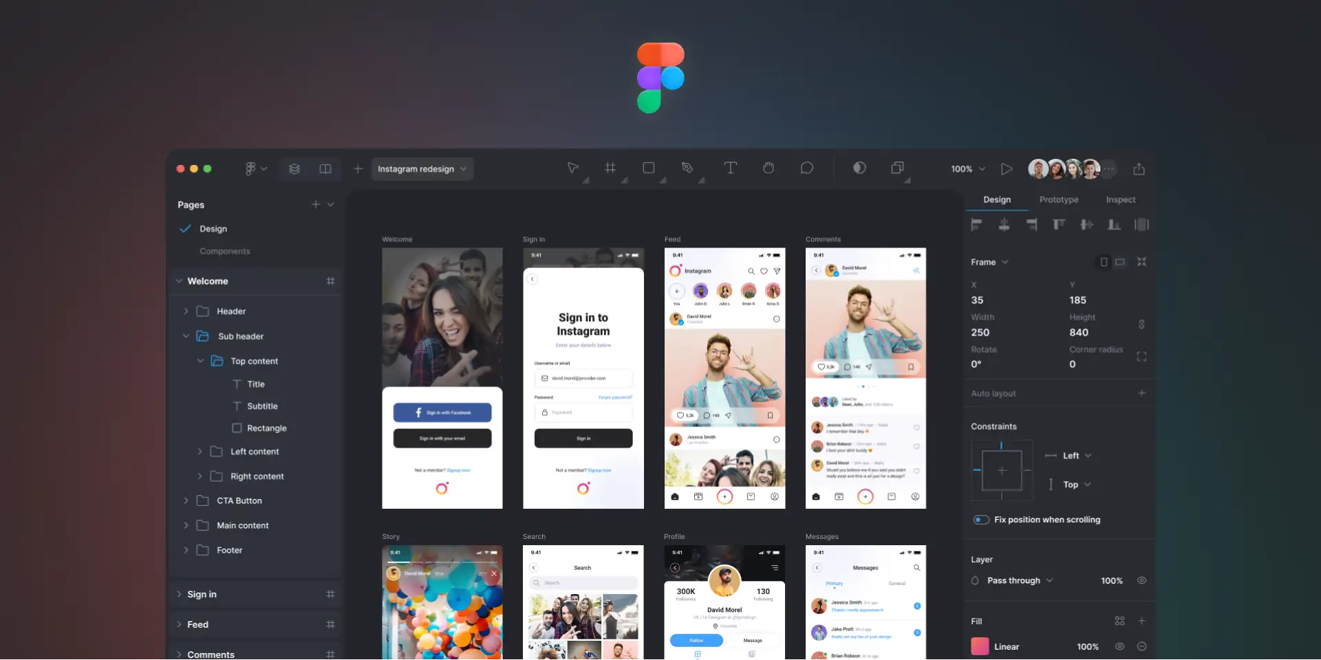 figma dashboard