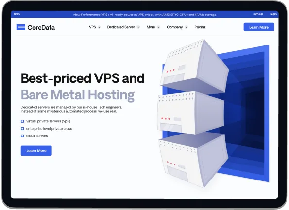 homepage hosting website