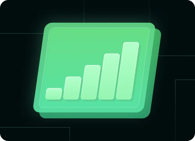 green ascending chart