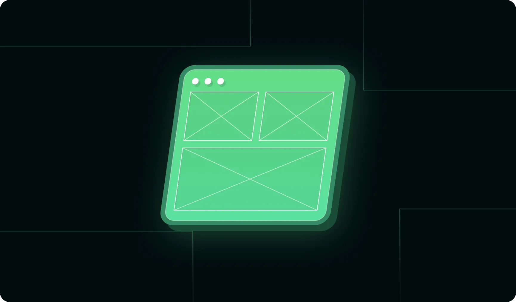 three panel grid