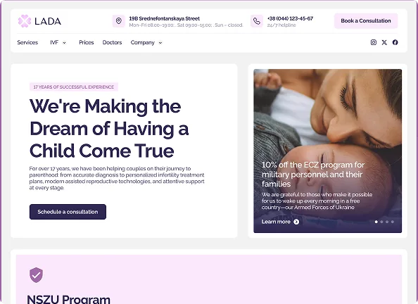 pink medical homepage